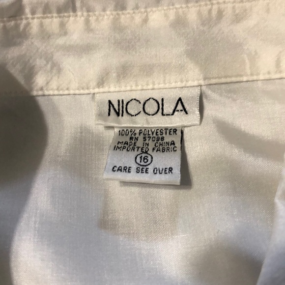 Nicola Silk Look 80s  Blouse - Picture 5 of 6